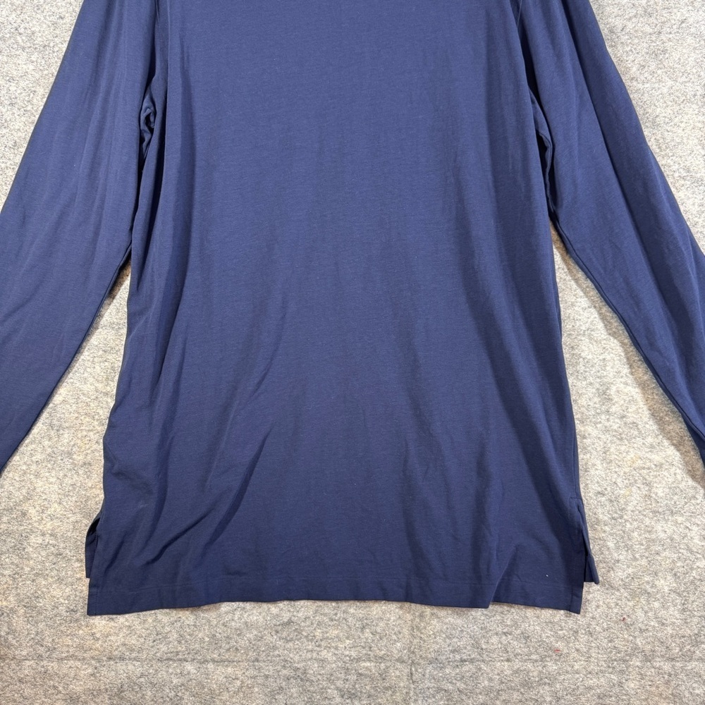 Polo Ralph Lauren Performance Navy Long Sleeve Polo Shirt Men’s M Classic Fit - Picture 13 of 14